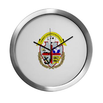22CLB - M01 - 03 - 22nd Combat Logistics Battalion with Text - Modern Wall Clock - Click Image to Close
